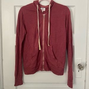 Sundry Red Zip up Sweatshirt. Women’s size 1 (small).